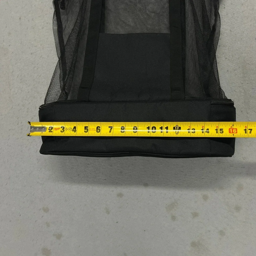 Epic Games Black Mesh Tote Bag Insulated Cooler Bottom Gears of War Fortnite EUC
